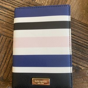 Kate Spade Shore Street Passport Holder- Cruise Stripe NWOT
